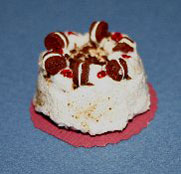 Dollhouse Miniature Cake, Oreo Cherry